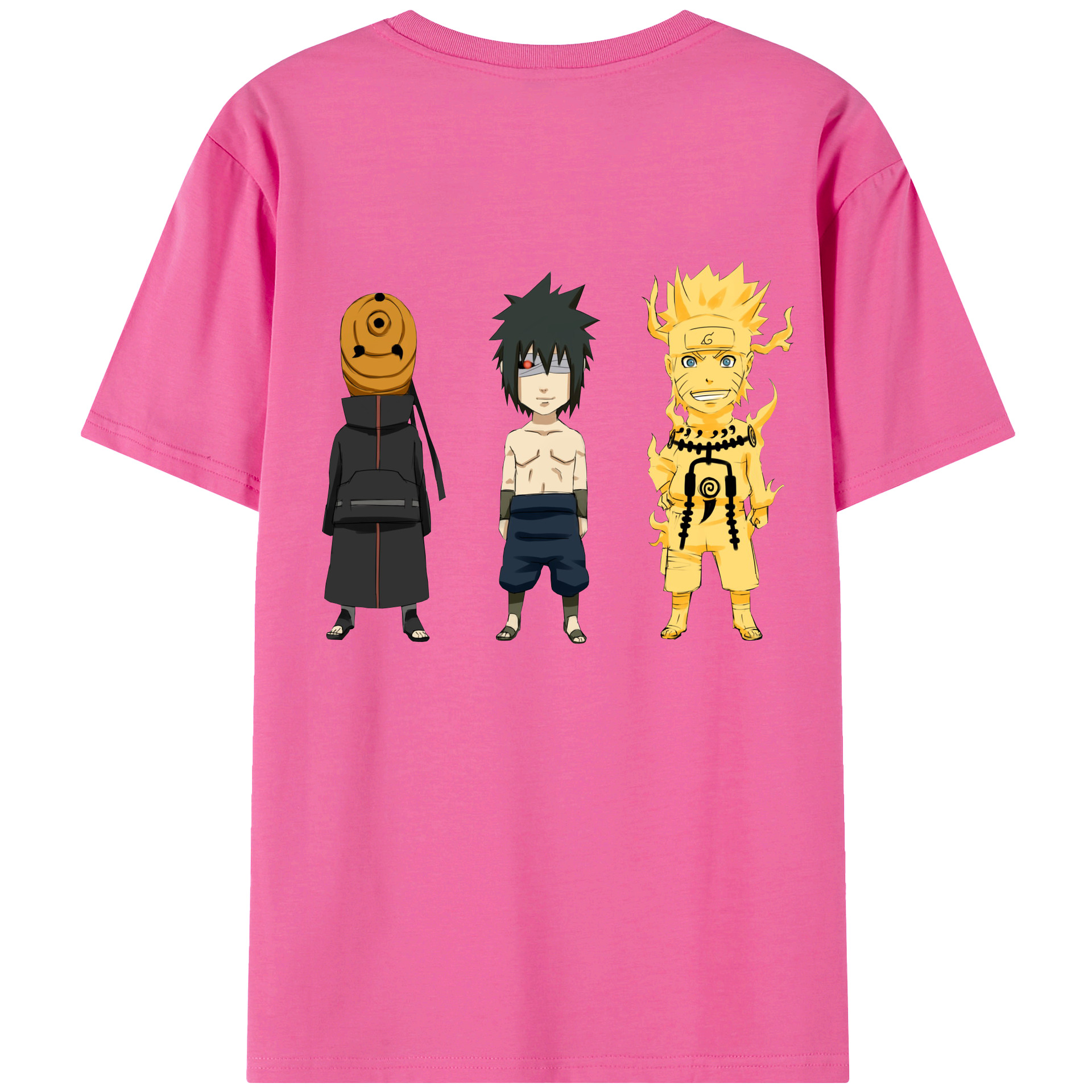 （画像用） NARUTO -ナルト- うちは サスケ Uchiha Sasuke レディース半袖Tシャツ(バックプリント)